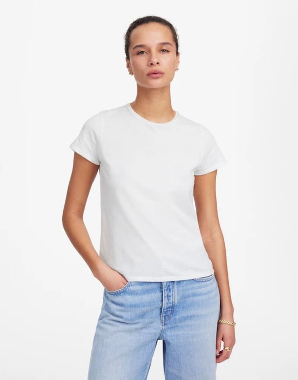 NWT Madewell Essential Slim Tee in Lightweight Cotton Size XS